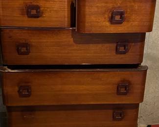 Vintage Art Deco Waterfall Chest of Drawers