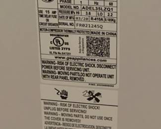 GE ADEL50/ADEL70 Dehumidifier