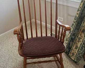 Vintage Nichols & Stone Spindle-Back Rocking Chair