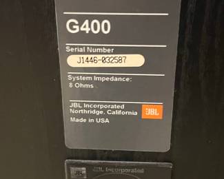 JBL G400 Floorstanding Speakers