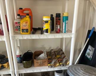 Gracious Living 4-Tier Plastic Garage Storage Shelving Unit