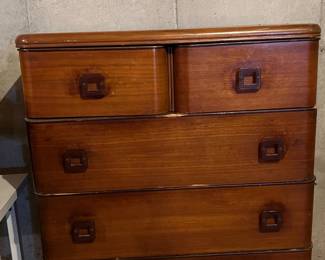 Vintage Art Deco Waterfall Chest of Drawers