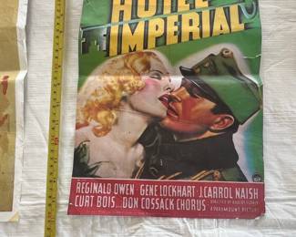 Hotel Imperial 1939 Original Movie Poster (Herald)