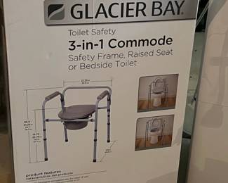 Glacier Bay 3-in-1 Toilet Commode