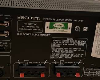H.H. Scott 370R Stereo Receiver