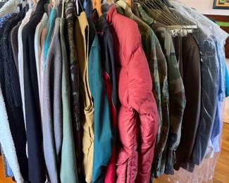 Men and women’s clothes.