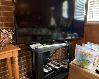 Big screen smart TV.
