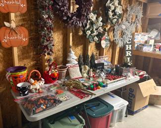 Wreaths, Lights and Ornaments