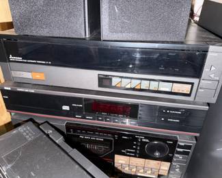 Mitsubishi Linear Tracking Automatic Turntable; RCA Disc Player