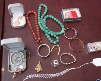 some costume jewelry-