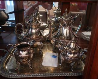 another view of silverplate coffee set