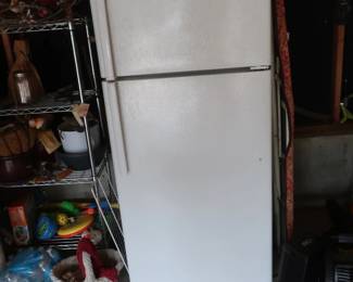refrigerator in garage