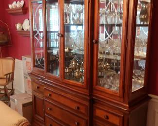 Matching china cabinet in dining room
