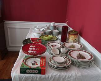 Christoper Radko christmas dishes