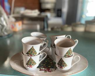 Christmas China! There are dinner plates as well.