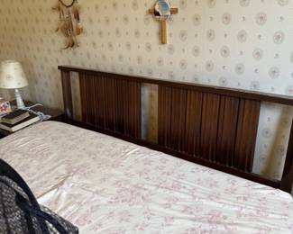 Headboard. We have the queen mattress and box springs as well for sale.