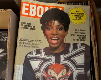 Ebony magazine collection from the 80s