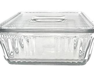 Anchor Hocking Vintage 1932 Design Square Refrigerator Dish