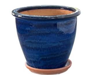 Sunnydaze Chalet 12" Ceramic Plant Pot