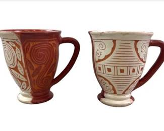Hand Made & Painted Mestre R. Cardosa Frutos Da Amazonia Artisan Mugs