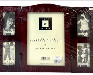 New! Regent Gallery Solid Wood Tabletop Hinged Collage Frame