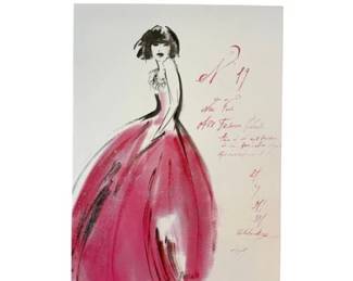 Fashion Print By Artist Dusza - Red