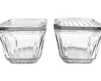 Anchor Hocking Vintage 1932 Design Square Refrigerator Dish Set