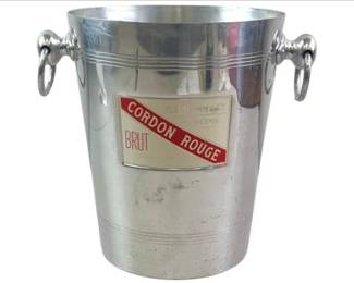 Vintage French G.H. Mumm Cordon Rouge Aluminum Champagne Ice Bucket