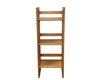 West Elm Mid-Century Three Tiered Wooden Bookshelf