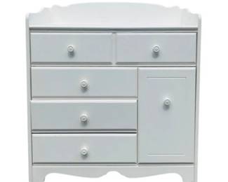 Ragazzi Changing Table Dresser With Hutch