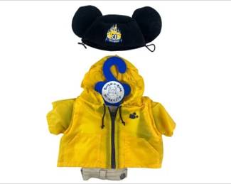 Build-A-Bear Workshop Disneyland 50th Anniversary Raincoat/Vest/Shorts