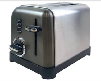 Cuisinart CPT-160BKS 2-Slice Metal Classic Toaster, Stainless Steel/Black