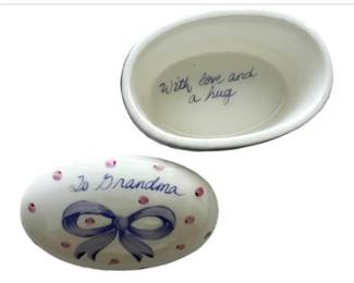 Hand Painted Porcelain Trinket Box