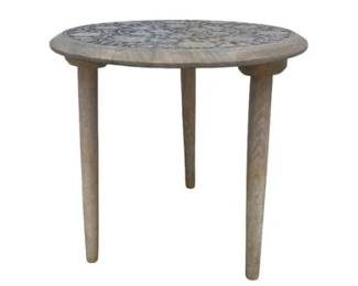 Carved Wooden Side Table