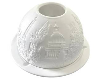 Bernardaud Limoges Porcelain Luminary Les Lithophanes Paris Monuments France