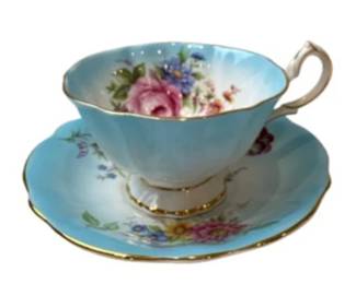 Queen Anne Bone China Tea Cup And Saucer