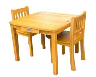 Lego Imaginarium 2-In-1 Solid Wood Activity Table And Chair Set