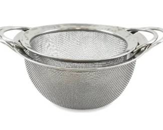 Set Of 2 Stainless Steel Fine Mesh Strainers With Loop Handles