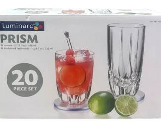 Luminarc Prism 20 Piece Glassware Set