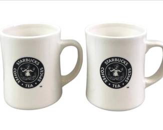 Starbucks - 2002 Original Siren Mermaid Logo Mug From Pike Place Market Barista