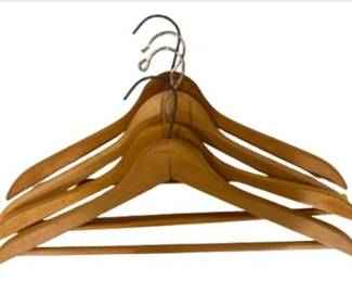 4 Wooden Coat Hangers