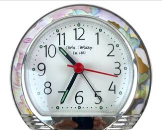 Wm. Widdop Alarm Clock - Flower Design