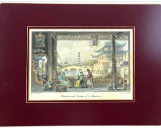Set Of 4 Mandarin Oriental Engraved Placemats