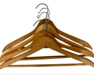 4 Wooden Coat Hangers