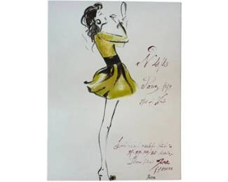 Dusza Fashion Print - Yellow