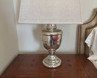 Pair of Mercury Glass Lamps
