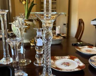 Hand Blown Candlesticks - some by Simon Pierce