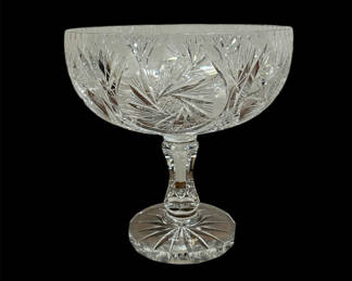 Lot 8: Brilliant Cut Glass Comport 
