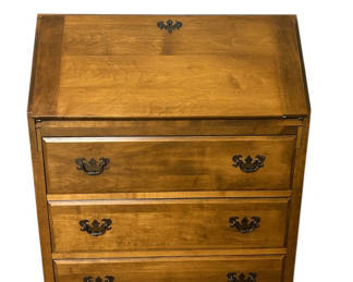 Lot 14: Maddox Furniture Slant Top Secretary Desk Vintage