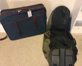 BO273Vintage Samsonite luggage bag J.L. Childress Wheelie Car Seat Travel Bag